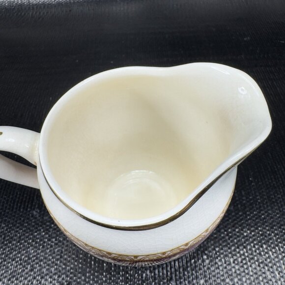 Antique Midwinter Pottery Burslem England Porcelon Porcelain Pitcher Creamer VTG - Picture 10 of 12